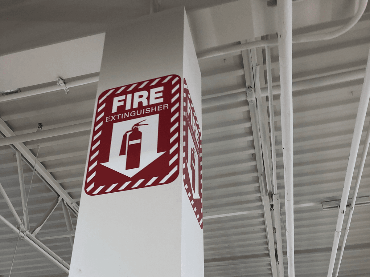 fire extinguisher safety sign