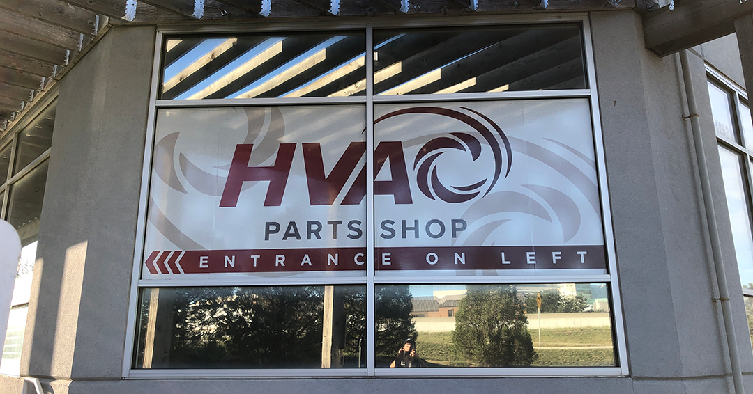 Perforated Window Vinyl for the HVAC Parts Department at Polestar